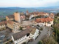 Beautiful aerial view of the Regensberg Castle Royalty Free Stock Photo