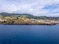 Beautiful aerial view of spectacular Na Pali coast Royalty Free Stock Photo