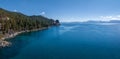 Beautiful aerial view of the Tahoe lake from above in California, USA. Royalty Free Stock Photo