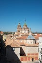 Beautiful aerial view of the Teruel cathedral from the Museum terrace. Teruel, Aragon, Spain Royalty Free Stock Photo