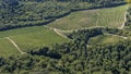 Beautiful aerial view of the Tuscan countryside in the Chianti area famous for its wines, Tuscany, Italy Royalty Free Stock Photo