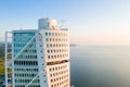 Aerial view of the Vastra Hamnen district in Malmo