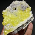 Yellow Rare Brucite Mineral Specimen from Baluchistan pakistan