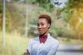 Beautiful Africa Lady in a bow tie