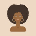 Beautiful Africal isolated woman portrait