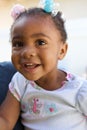 A Beautiful African American Baby smiling