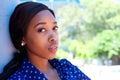 Beautiful african american woman with long hair Royalty Free Stock Photo