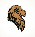 Lion. Vector drawing Royalty Free Stock Photo