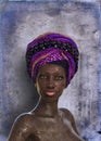 Beautiful African Tribal Woman Portrait Royalty Free Stock Photo