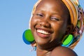 Beautiful african woman with scarf