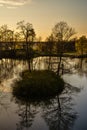 Beautiful afternoon light in public park Royalty Free Stock Photo