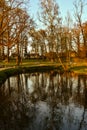 Beautiful afternoon light in public park Royalty Free Stock Photo