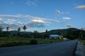 Beautiful afternoon in the rice fields Royalty Free Stock Photo