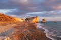 Beautiful afternoon view of the beach around Petra tou Romiou, also known as Aphrodite`s birthplace, in Paphos, Cyprus Royalty Free Stock Photo