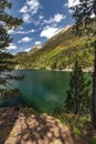 The beautiful Aiguestortes i Estany de Sant Maurici National Park of the Spanish Pyrenees mountain in Catalonia Royalty Free Stock Photo