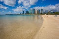 Beautiful Ala Moana Beach Park Oahu Hawaii Royalty Free Stock Photo