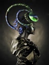 Beautiful alien lady Royalty Free Stock Photo