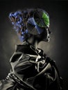 Beautiful alien lady Royalty Free Stock Photo