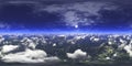 Beautiful alien view of the planetâs surface, HDRI Royalty Free Stock Photo