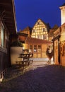 Beautiful alley in Colmar, Alsace, France. Royalty Free Stock Photo