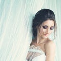 Young Woman in White Lingerie Royalty Free Stock Photo