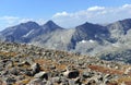 Beautiful Alpine landscape in Rocky Mountains, Colorado where many 13ers and 14ers are located Royalty Free Stock Photo