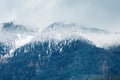 Beautiful Alpine mountains. Winter landscape. Royalty Free Stock Photo