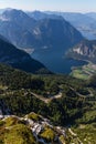 Beautiful Alps view from Dachstein Mountain, 5 Fingers viewing Platform, Austria Royalty Free Stock Photo