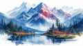 Beautiful Altai Mountains Landscape in Siberia, Russia AI Generated
