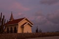 Alto Vista Chapel on the Island of Aruba at Sunrise