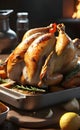 delicious roasted chicken ai generated image