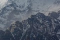 Beautiful amazing mountains rocky landscape view at Mardi Himal trek in Himalayas Royalty Free Stock Photo