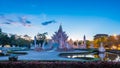 Beautiful and amazing white art temple at Wat Rong Khun Chiang Rai, Thailand It is a tourist destination. Royalty Free Stock Photo