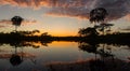 beautiful Amazon river during a sunset in high resolution and sharpness Royalty Free Stock Photo