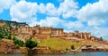 Beautiful Amber Fort, Jaipur, Rajasthan, India. Royalty Free Stock Photo