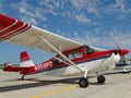 Beautiful American Champion 7GCBC aerobatic trainer. Royalty Free Stock Photo