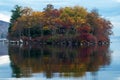 Beautiful american nature landscape. The tree reflection in the Royalty Free Stock Photo