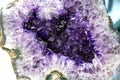 Beautiful Amethyst Purple crystal gemstone Royalty Free Stock Photo