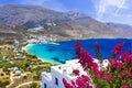 Beautiful Amorgos island,Aegialis bay, Cyclades.