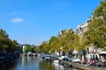 Beautiful amsterdam bridge and boat