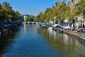 Beautiful amsterdam bridge and boat