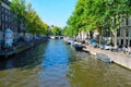 Beautiful amsterdam bridge and boat