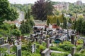 Beautiful ancient cemetery in Lviv. Lychakiv cemetery.