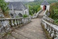 Beautiful ancient chapel Sainte Barbe in Brittany