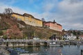 Beautiful ancient city Meersburg at Lake Bodensee Royalty Free Stock Photo