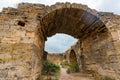 View of Yeni-Kale fortress on shore of Kerch Strait in Crimea Royalty Free Stock Photo