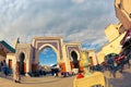 Beautiful ancient gate `Bab Sid L`Aouad` in the heart of Fes