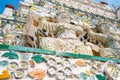 Giant statue at Wat Arun (Sunrise Temple), Bangkok, Thailand