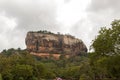 Beautiful ancient Lion Rock fortress in Sigiriya or Sinhagiri, located near the town of Dambulla, a famous Sri Lankan landmark.