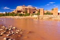 Beautiful ancient old city Ait Benhaddou near Ouarzazate, Atlas, Morocco Royalty Free Stock Photo